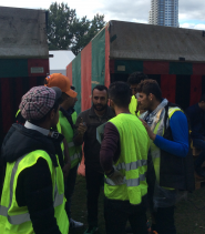 زيارة فريق (( بامرو)) لمخيم لاجئين  ببروكسل بتاريخ 08.09.2015 للاطلاع على احتياجاتهم 